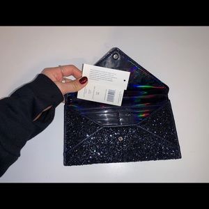 Tory Burch Glitter Envelope Continental Wallet